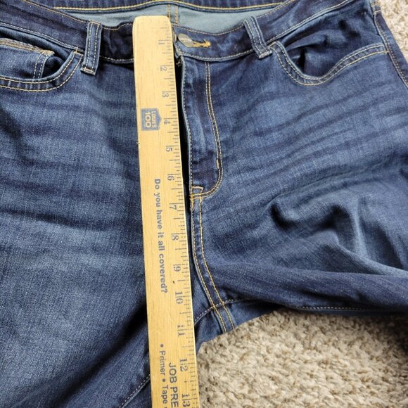 Arizona Jeans Women's 15 Bootcut Mid Rise Stretch Denim Dark Wash - Picture 4 of 7